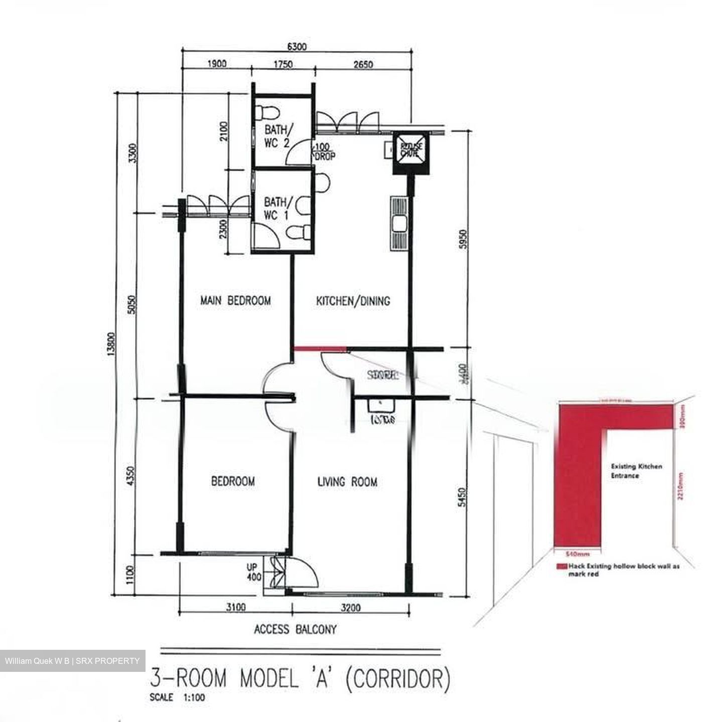 Blk 661 Hougang Avenue 4 (Hougang), HDB 3 Rooms #605988701